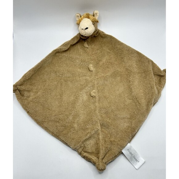 Angel Dear Baby Boy Llama Brown Lovey Security Blanket Soft - Picture 12 of 12